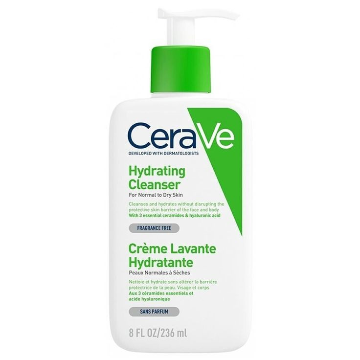 ژل شستشوی صورت سراوی مدل Hydrating (نرمال تا خشک)حجم ۲۳۶ میل