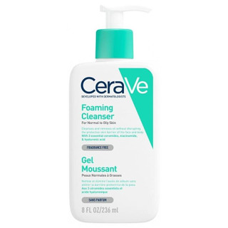 فوم شستشوی فومینگ صورت سراوی اصل CeraVe پوست نرمال تا چرب ۲۳۶ میل