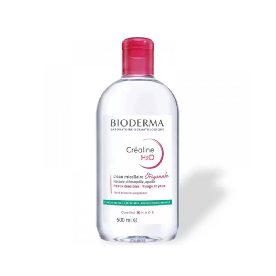 میسلار واتر بایودرما صورتی مخصوص پوست حساس مدل  sensibio H2O میل 500