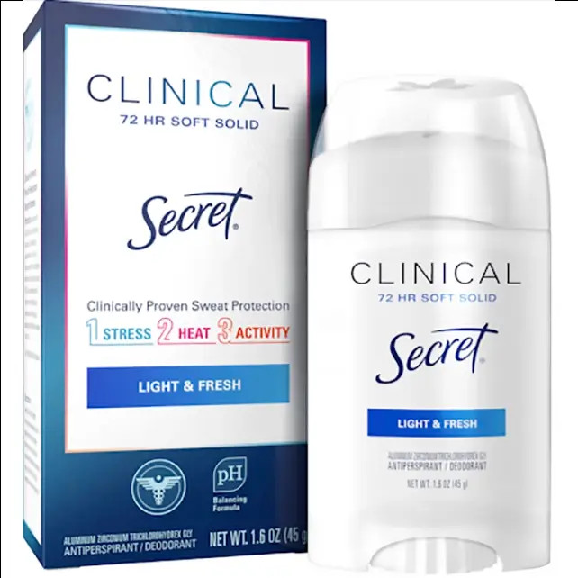 مام صابونی ضدتعریق قوی سیکرت کلینیکال/ اوت لست ۷۲ ساعته ۴۵ گرم Secret CLINICAL Invisible Solid