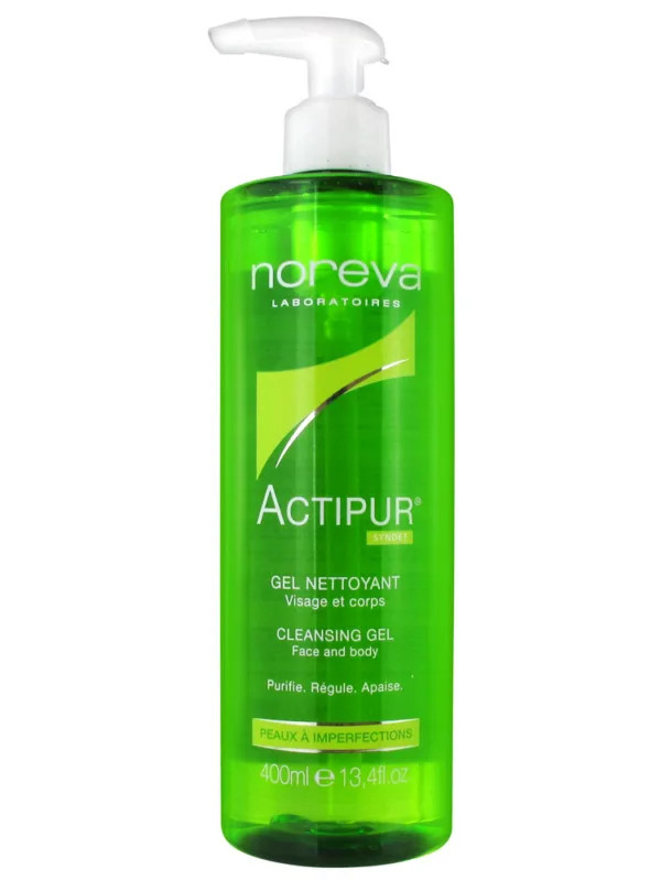 ژل شوینده صورت و بدن اکتی پور نوروا Noreva Actipur Gel Nettoyant Cleansing Gel 400Ml
