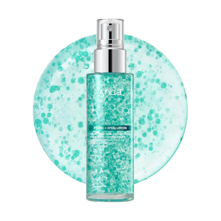 اسپری میست آبرسان آنوا Dewy Glow PDRN Hyaluronic Acid Hydrating Capsule Mist حجم 100 میلیلیتر | آبرسان، شادابکننده و درخشانکننده پوست