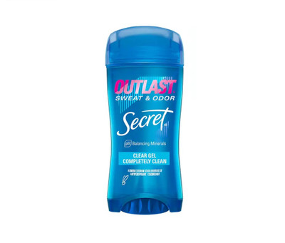 مام ژلی ضد تعریق سیکرت اوت‌لست ۷۲ ساعته بدون لک 73 گرم Secret Outlast Completely Clean Clear Gel Antiperspirant