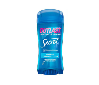مام ژلی ضد تعریق سیکرت اوتلست ۷۲ ساعته بدون لک 73 گرم Secret Outlast Completely Clean Clear Gel Antiperspirant