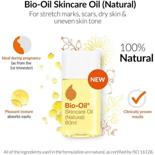 روغن ترمیم کننده پوست نچرال بایو اویل مدل Natural (60 میل)